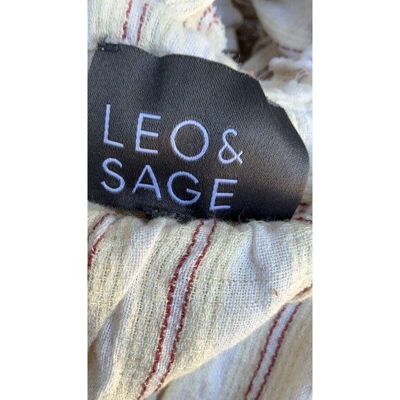 Leo & Sage Voile Stripe Printed Tank Mini Dress Crochet XS - Picture 6 of 6